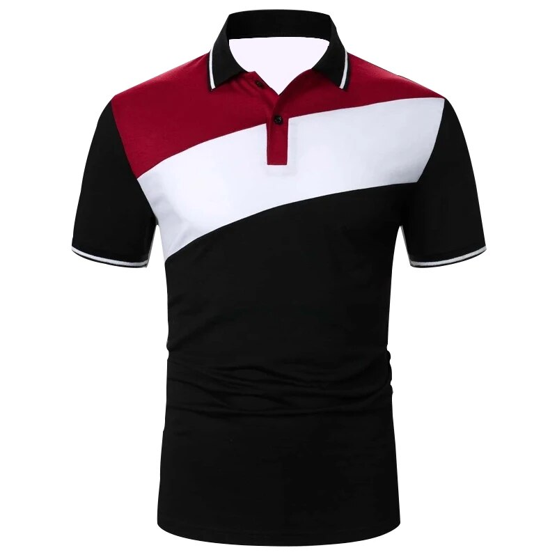 Joran - Heren Slim-Fit Driekleur Poloshirt