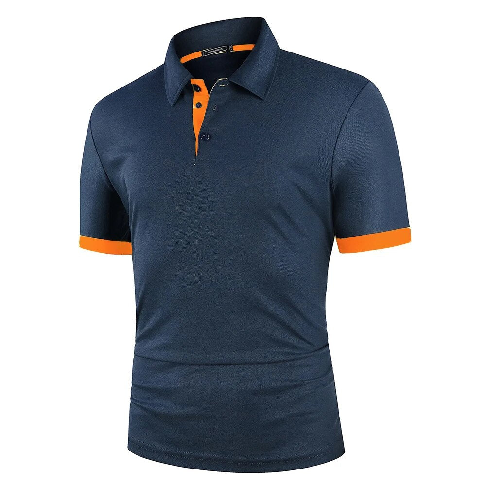 Kristian - Dynamisch Contrastkleurig Polo Shirt