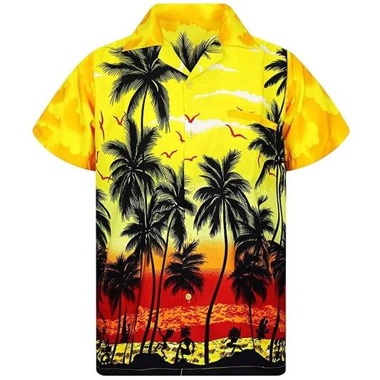 Eduart - Heren Hawaiian Strand Poloshirt