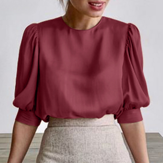 Gisele - Elegante satijnen blouse