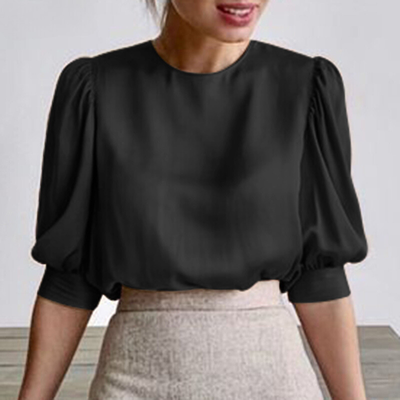 Gisele - Elegante satijnen blouse