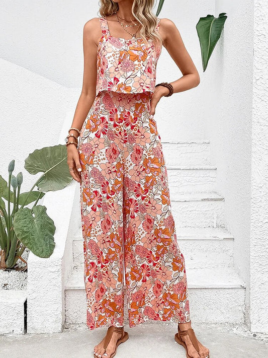 Anine - Bloemen Rugloos Jumpsuit