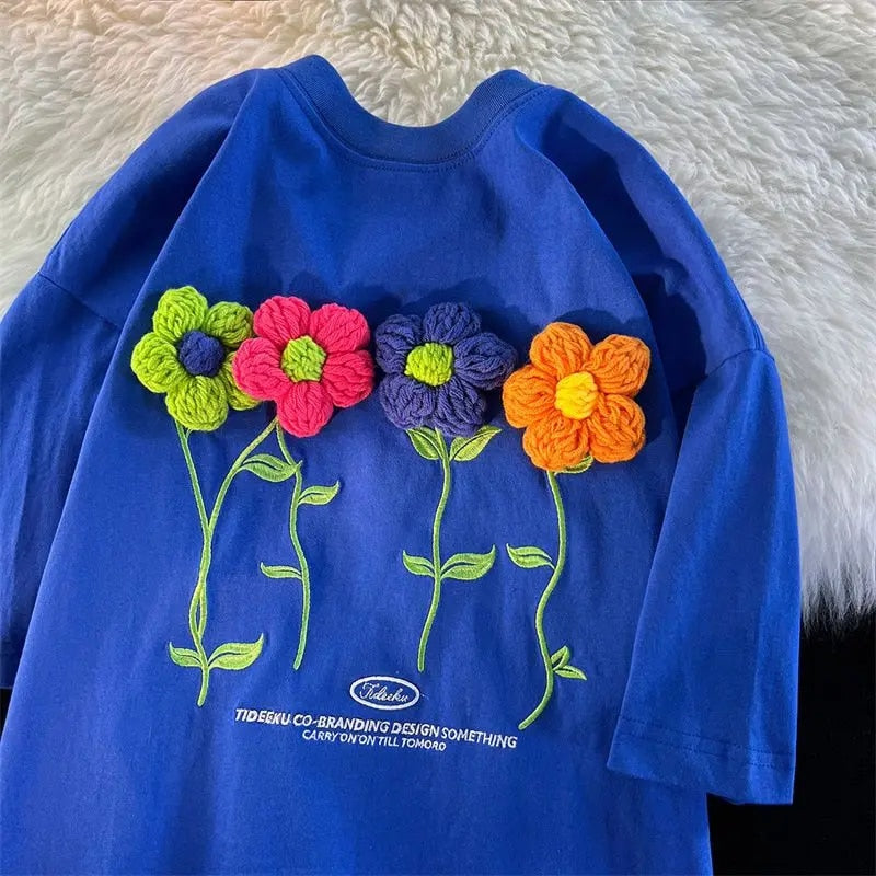 Marlie - Vrouwen Zoet Bloem T-shirt