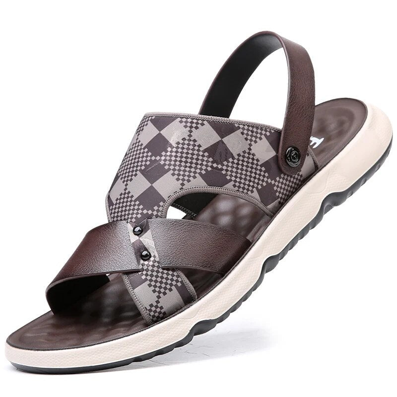 Claes - Ademend Latex Stootkussen Sandalen voor Heren