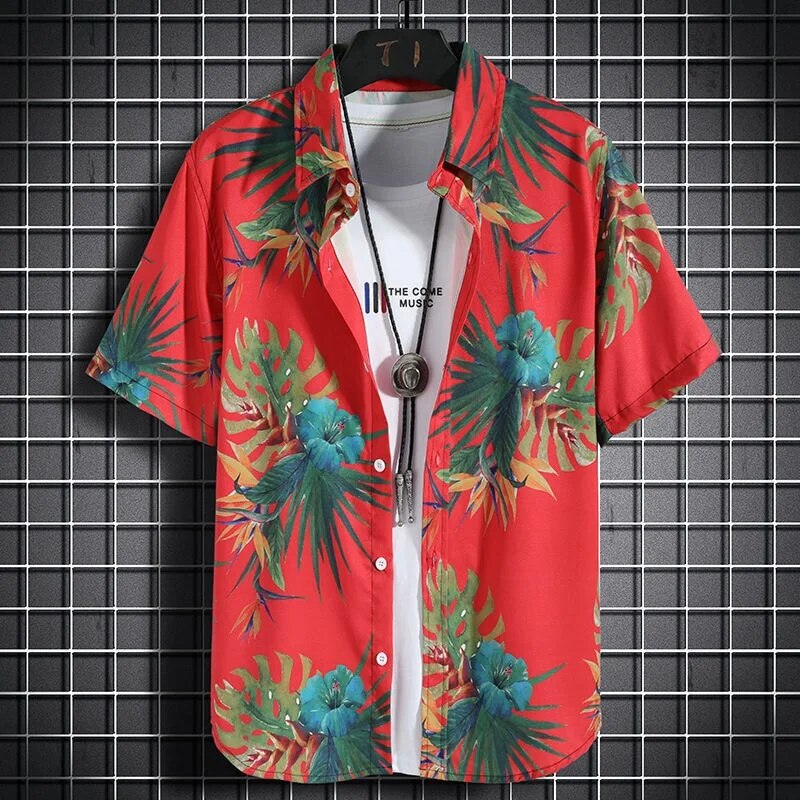 Ashton - Zomerse Strandshirts met Bloemenprint