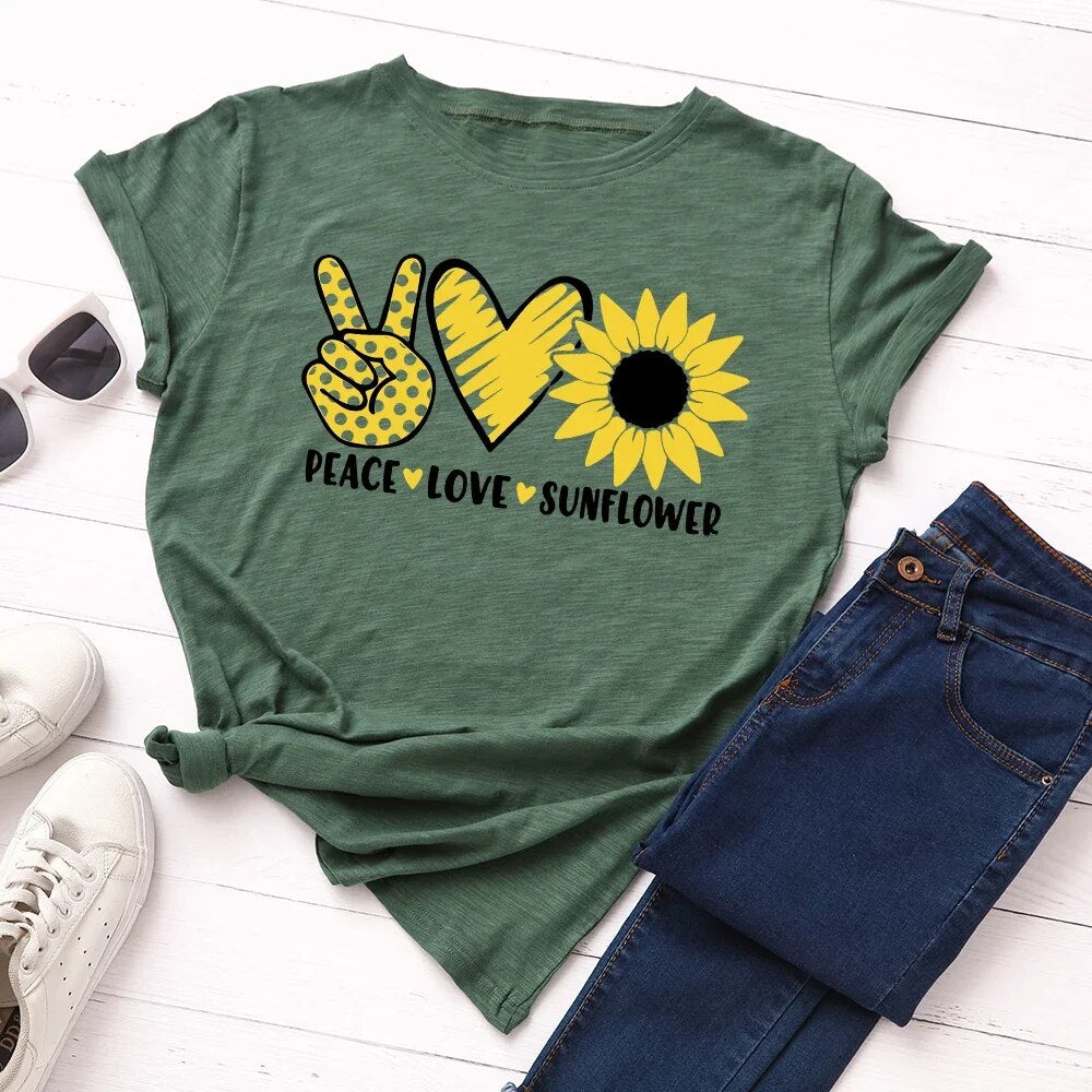 Sanna - Zomerse Bloemenprint T-Shirt Collectie