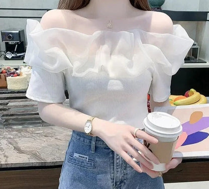 Desteny - Charmante Off-Shoulder Zomerblouse