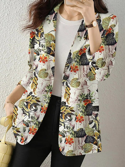 Sharinda - Bloemenpracht Retro Blazer