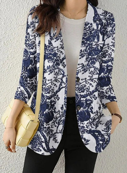 Sharinda - Bloemenpracht Retro Blazer