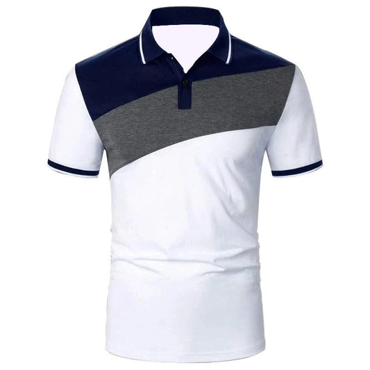 Joran - Heren Slim-Fit Driekleur Poloshirt