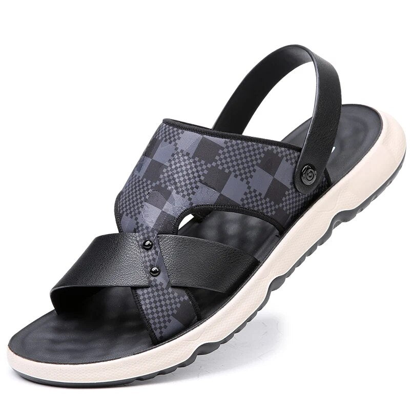 Claes - Ademend Latex Stootkussen Sandalen voor Heren