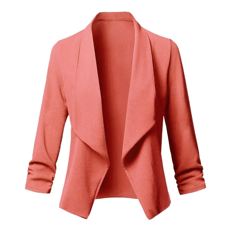 Guiliana - Asymmetrische Blazers Cardigan met Ruches