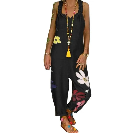 Chrisne - Zomer Bloemenprint Jumpsuit voor Vrouwen