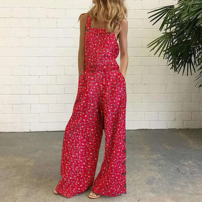 Juliane - Bloemenprint Jumpsuit met Hoge Taille