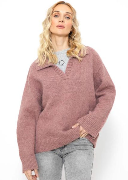 Jasmine - Oversized Pullover met Kraag