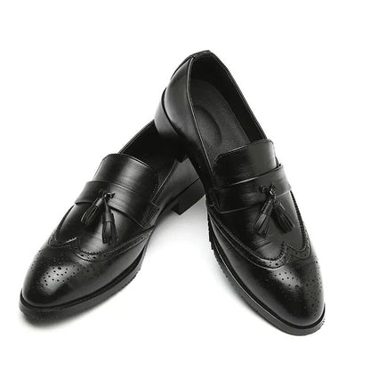 Yori - Klassieke Heren Brogues met Kwastjes