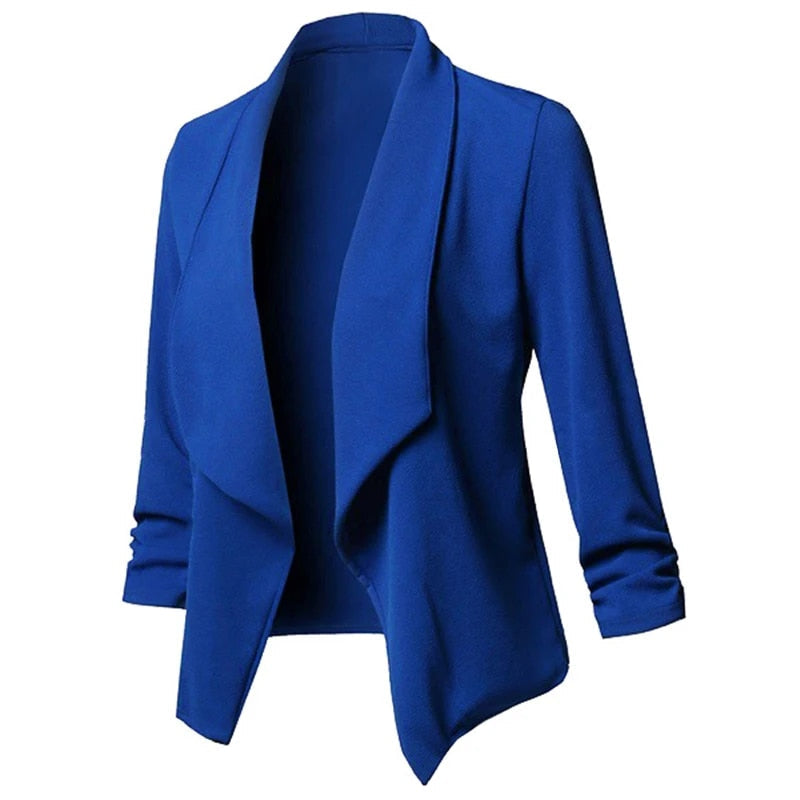 Guiliana - Asymmetrische Blazers Cardigan met Ruches