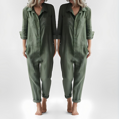 Gabriela - Stijlvolle groene jumpsuit