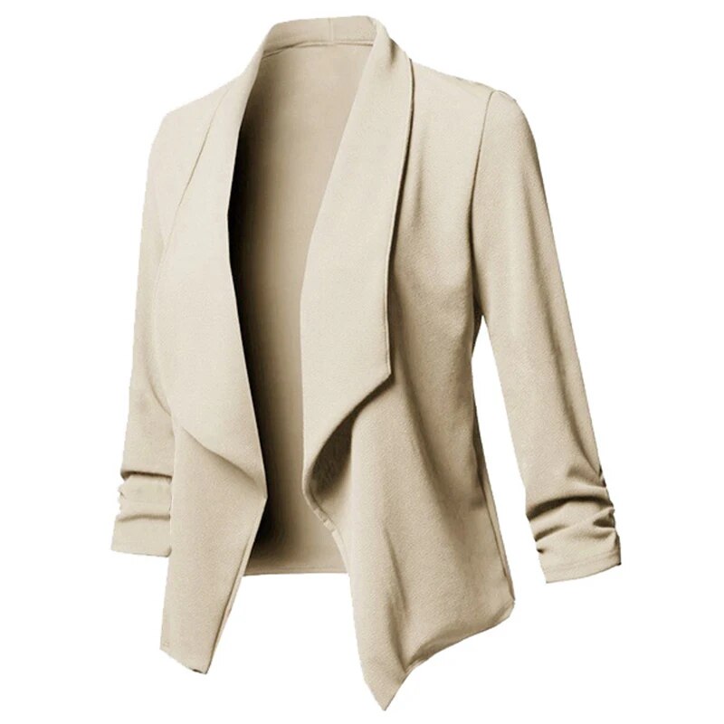 Guiliana - Asymmetrische Blazers Cardigan met Ruches