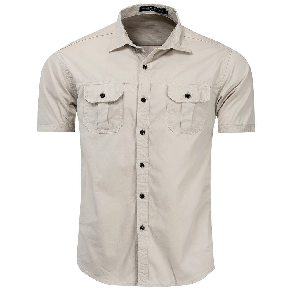 Carter - Katoenen Militaire Cargo Shirts