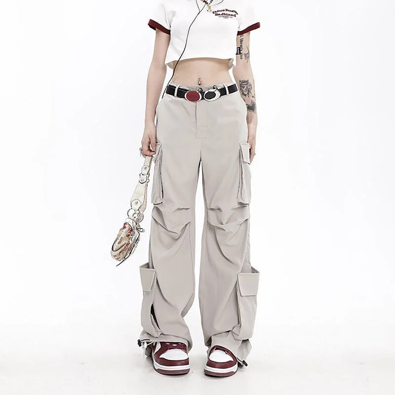 Elfie - Hip Hop Oversize Cargo Broek voor Vrouwen