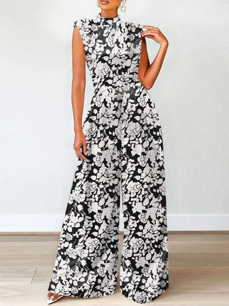 Sahila - Chique Zomerse Bloemenprint Jumpsuit