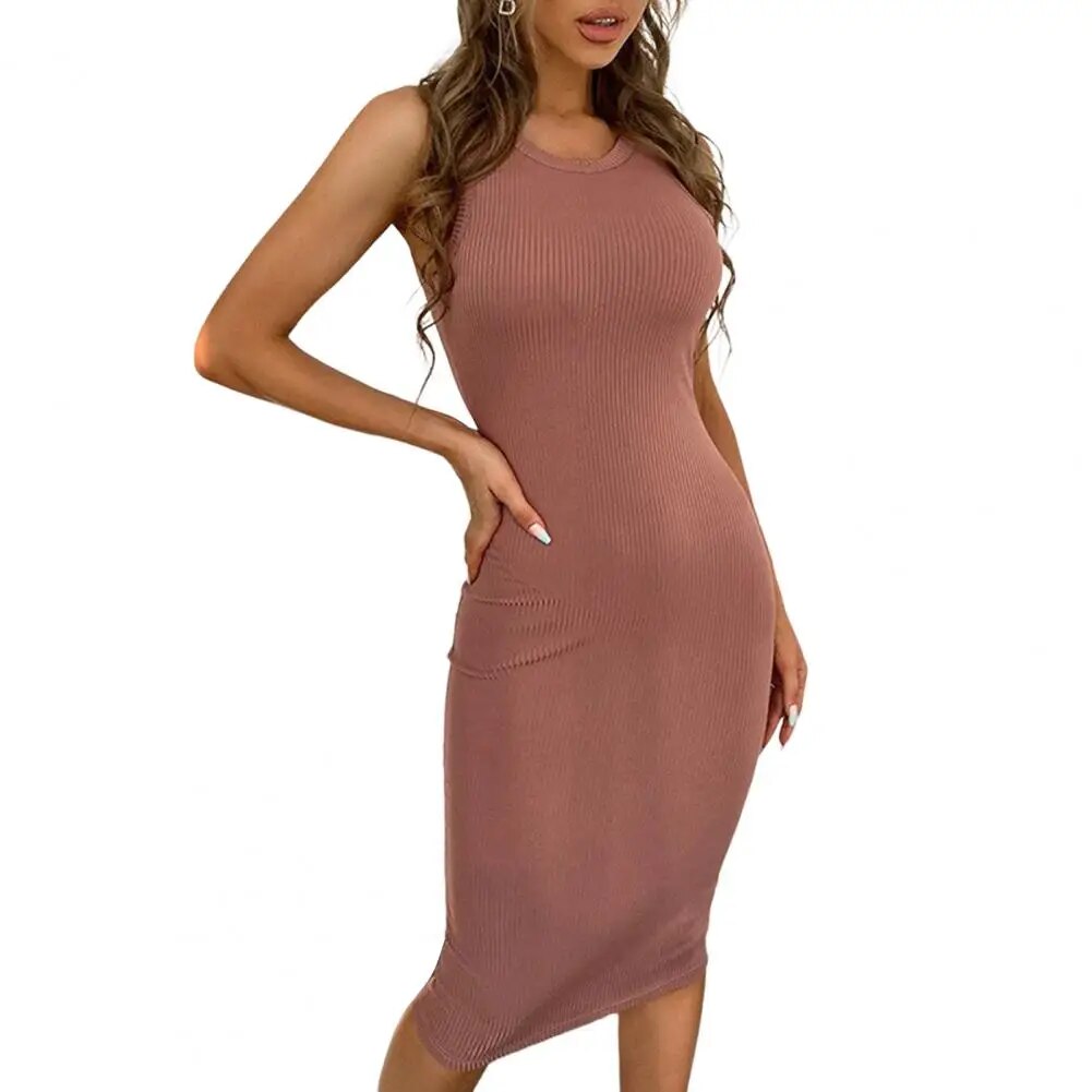 Eleanora - Vrouwenjurk Zomer Stretchable Hip Wrap Midi Jurk