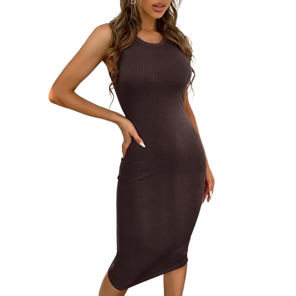 Eleanora - Vrouwenjurk Zomer Stretchable Hip Wrap Midi Jurk