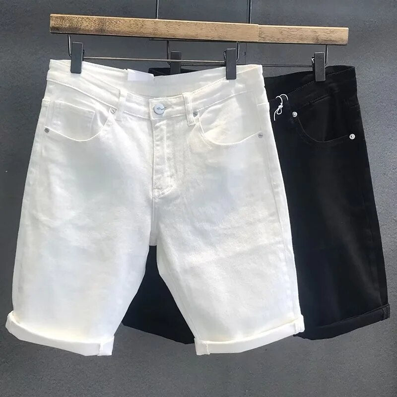 Florian - Zomer Mannen Losse Rechte Denim Shorts