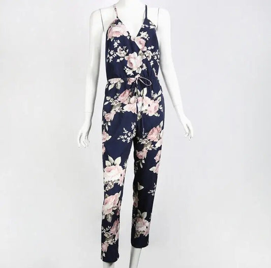 Eulalie - Bloemenprint Zomer Vrouwen Jumpsuit