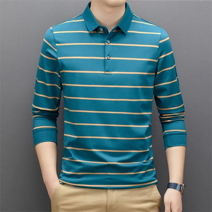 Alphonse - Heren Casual Lange Mouwen Poloshirt