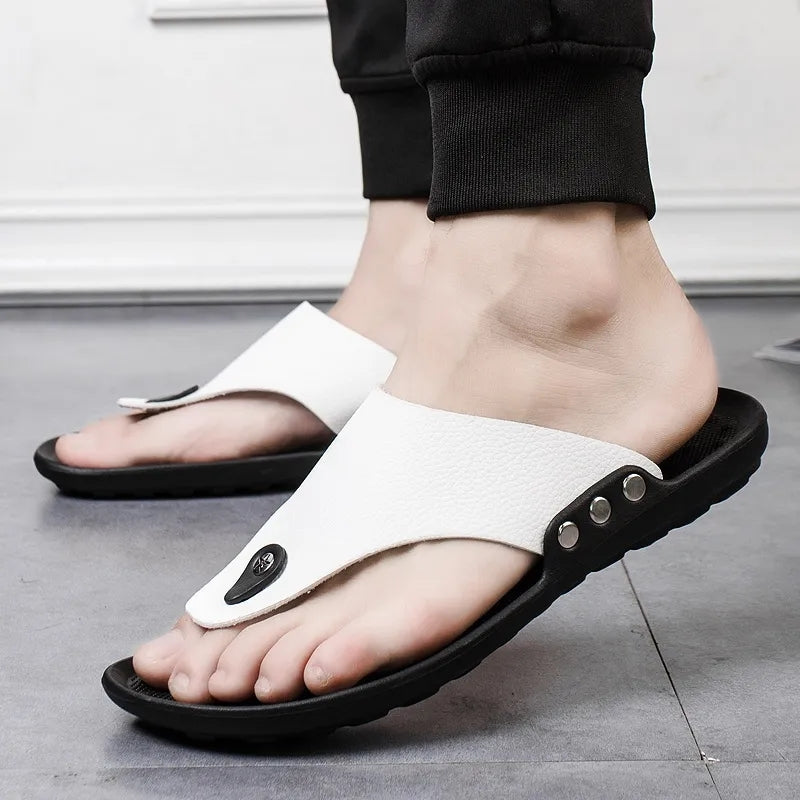 Xandrijn - Heren Comfortabel Antislip Massage Teenslippers