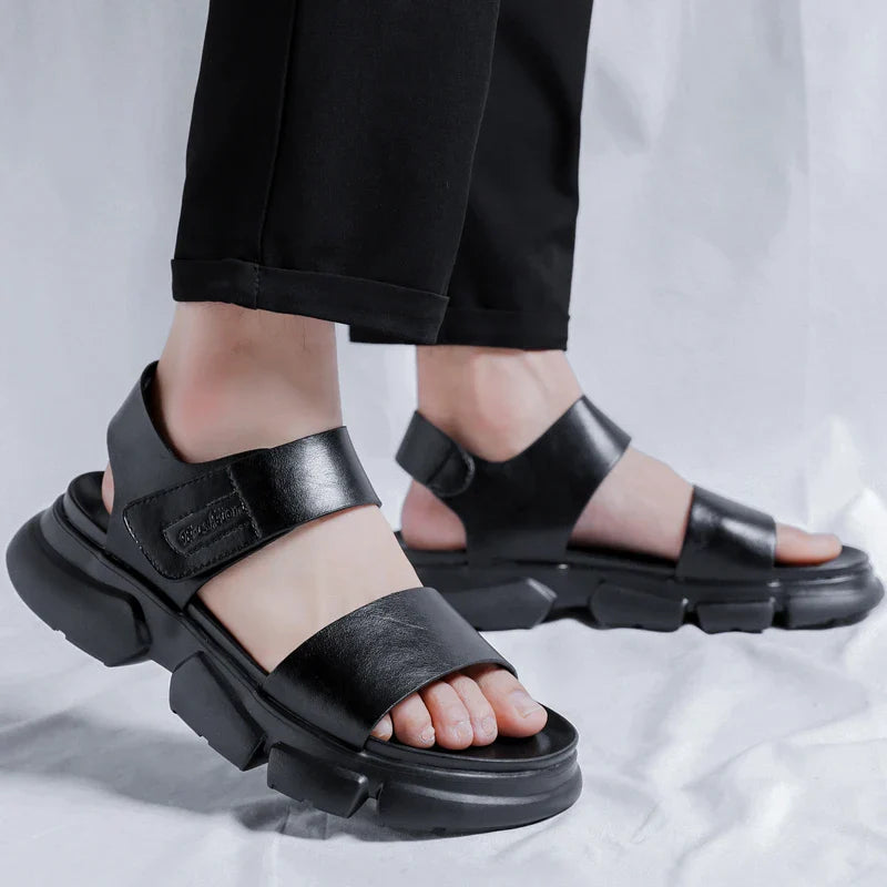 Ryker - Leren Buiten Sandalen met Dikke Zool voor Heren