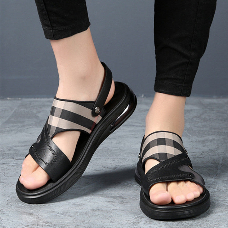 Uberto - Heren Antislip en Ademende Leer Sandalen