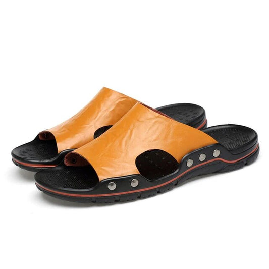 Helix - Heren Ademend Antislip Echt Leder Openlucht Sandalen