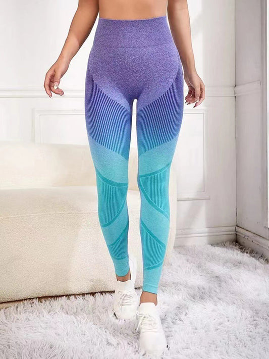 Rachet - Vrouwen Hoge taille Buit Tillen Gradiënt Geometrische Leggings