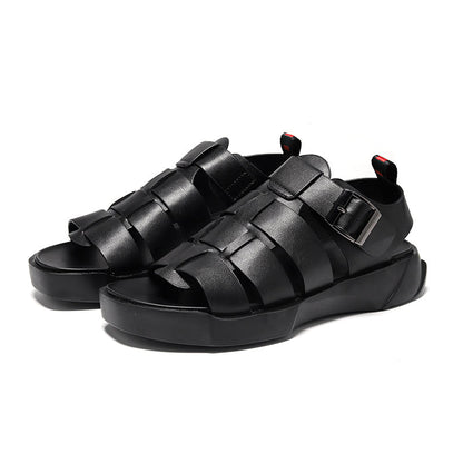 Phocas - Stijlvol Gladiator Leer Sandalen voor Heren