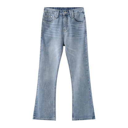 Gerben - Ongedwongen Micro Flakkering Denim Broek voor Heren