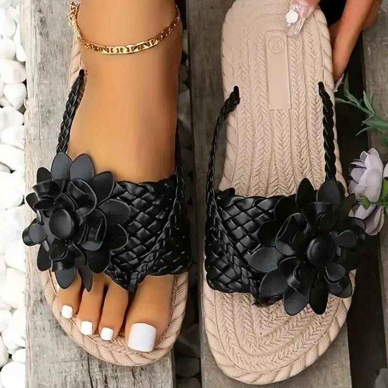 Charie - Boho sandalen met gevlochten band