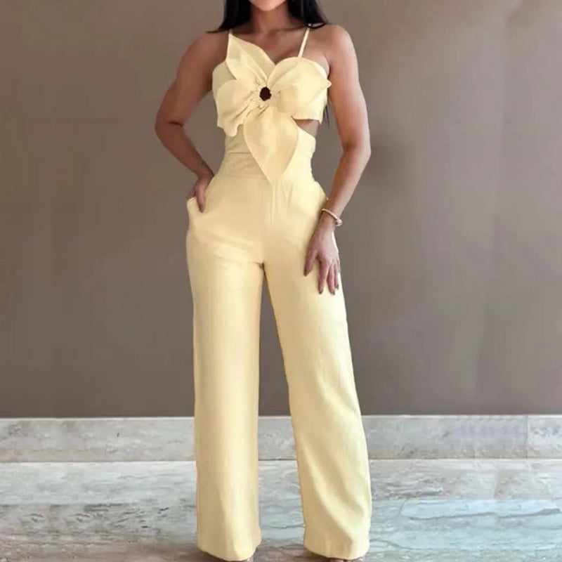 Elvie - Moderne Wijde Pijp Jumpsuit