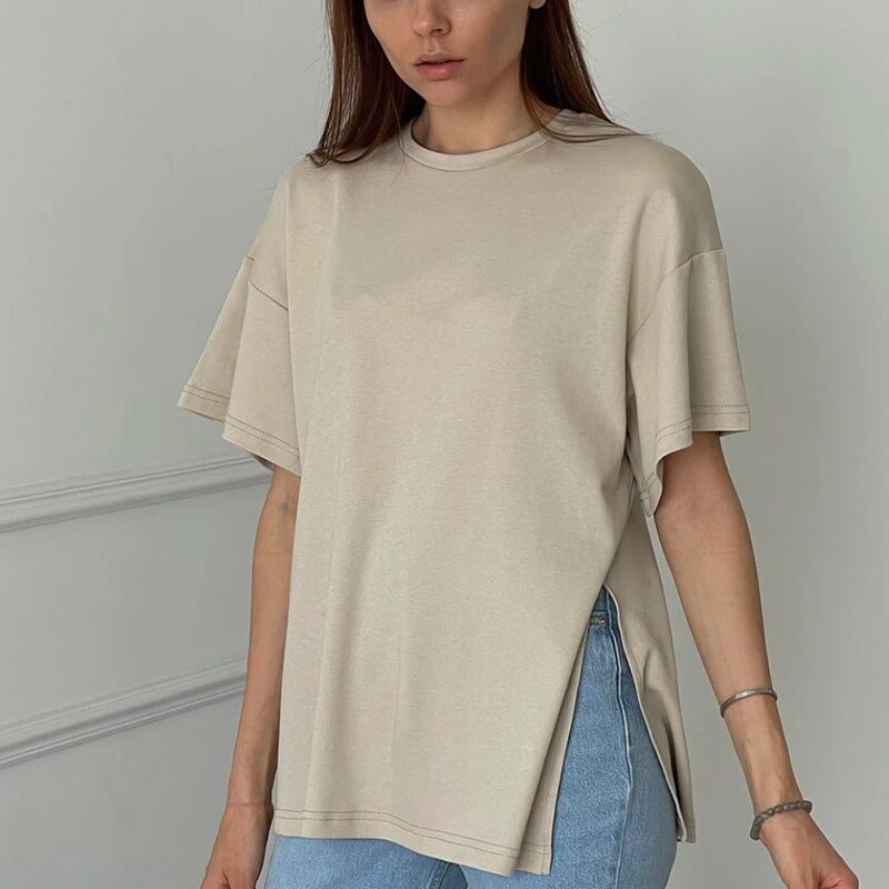 Melody - Zomer Oversized Katoenen T-shirt