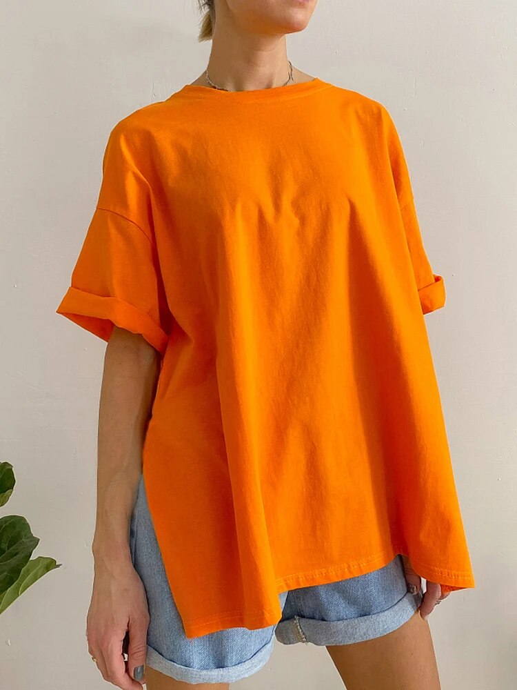 Melody - Zomer Oversized Katoenen T-shirt