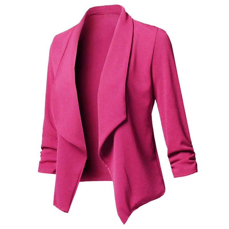 Guiliana - Asymmetrische Blazers Cardigan met Ruches