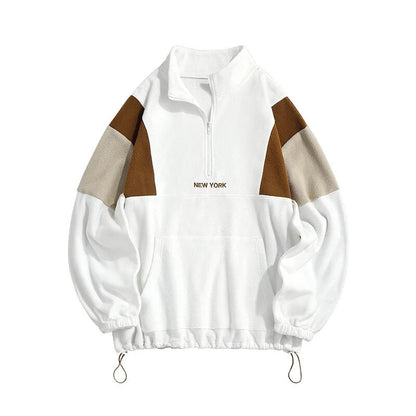 Rudo - Mannen Hoodie met Coltrui en Rits