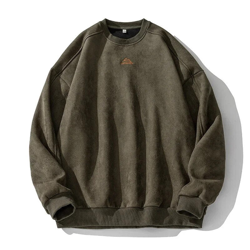 Johannis- Herfst Winter Suède Sweatshirt