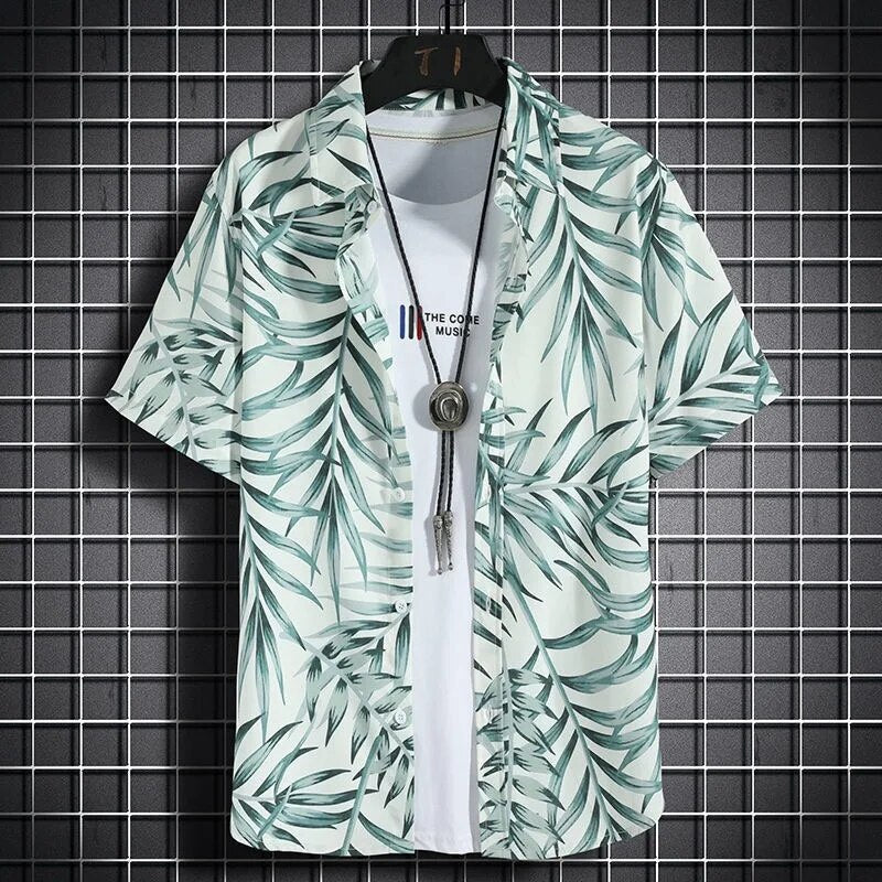 Ashton - Zomerse Strandshirts met Bloemenprint