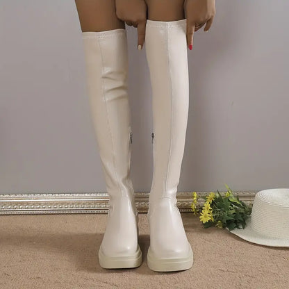 Keanna - Elegante Stretch Bliss Overknee Laarzen