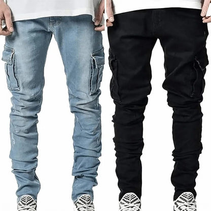 Bjorn - Heren Denim Cargo Broek