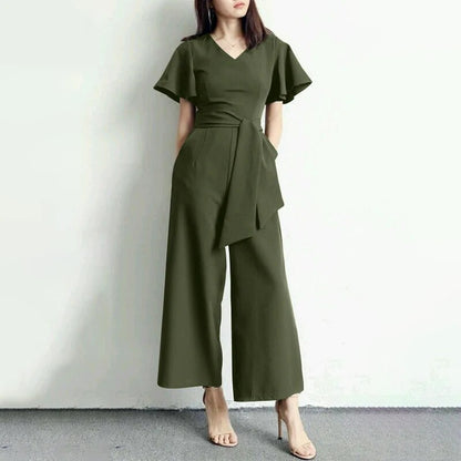 Ulinda - Vrouwen Prachtig Knot Ontwerp Jumpsuit