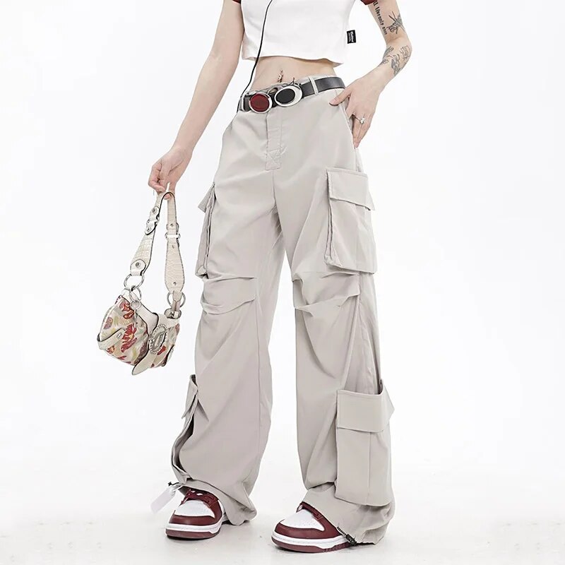 Elfie - Hip Hop Oversize Cargo Broek voor Vrouwen